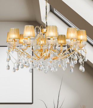 오베르 갓 10등(900파이 크롬/골드) 크리스탈샹들리에 샹들리제