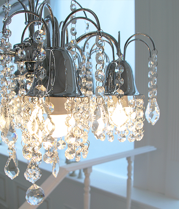 라리사 6등 크리스탈조명, 인테리어조명, 방조명, 식탁조명
