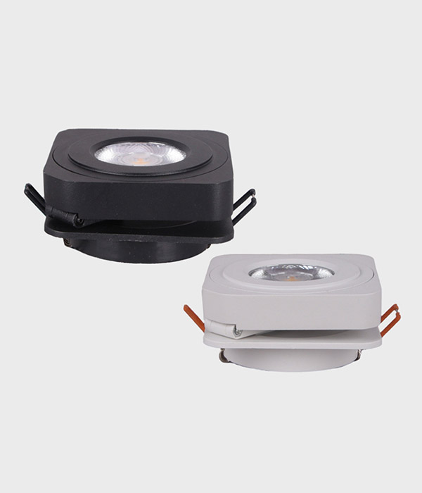 수르르 타공 75mm 3인치 COB 반매입등(사각 LED 8W)