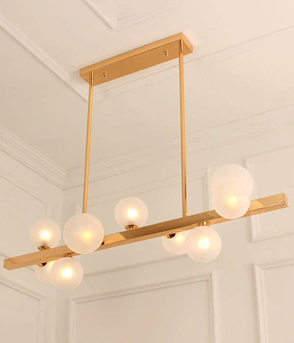 앰버 7등 9등 펜던트전등 긴 식탁등